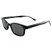 Pacific coast sunglasses Original X-KD's Biker Shades 20% Larger Black Frames Polarized Grey Lens