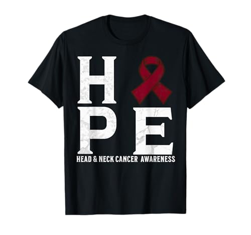 Hope Oral Head and Neck Cancer Awareness Support Gifts Camiseta