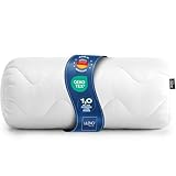 LILENO HOME Nackenrolle 15x40 – 95 °C waschbar, Oeko-Tex, Made in DE – Allergiker geeignete Kissenrolle für optimale Entspannung & Entlastung – Ideales Nackenrolle Kissen für Rücken & Nacken