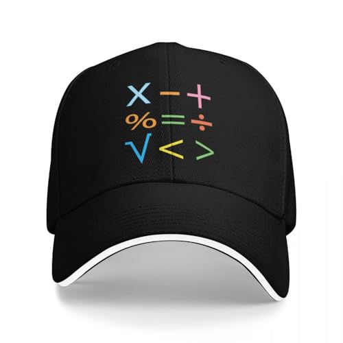 Gorra de béisbol clásica versátil Matemáticas básicas Matemáticas Símbolos matemáticos Gorra de Hombre de Lujo Hip Hop Mujer Playa Outlet 2025 Regalos Deportivos PLeisure para Hombre