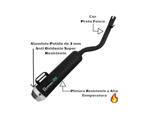 Cano Escapamento Estralador Esportivo Xlr 125 1996 A 2003 Moto