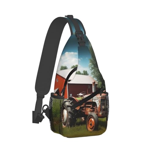 Mochila Sling Urbana QMNKLET Negro 7.5 x 3.5 x 15.3 pulg miniatura 1
