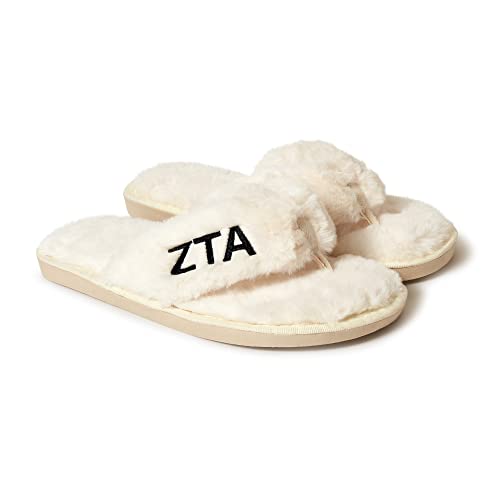 Sorority Shop Zeta Tau Alpha Fuzzy Slippers Women