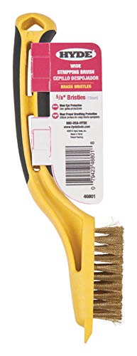 Hyde 1-1/8 in. W x 6.9 in. L Brass Stripping Brush