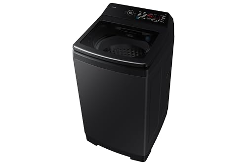 Image of Samsung, 10kg, 5 Star, AI Wash, Eco Bubble, AI Energy Mode, AI VRT+, Hygiene Steam, Quick Wash, Smart Control, Digital Inverter, Fully-Automatic Top Load Washing Machine, WA80F10B3BTL, Black Caviar