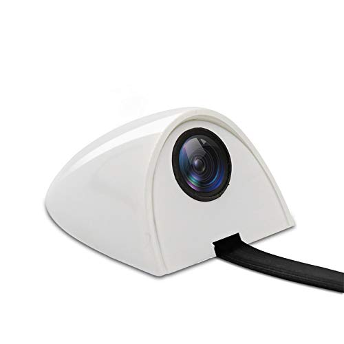 3T6B Backup Door Side View Camera, Car Door Blind Spot View Camera Support Switchable Left and Right Super Compact Normal Image in-Vehicle Camera Waterproof Design (White)