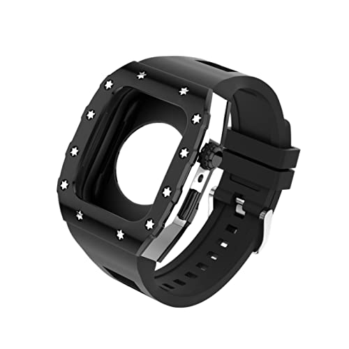 Bracelet antichoc Apple Watch boîtier métal silicone 44mm agate