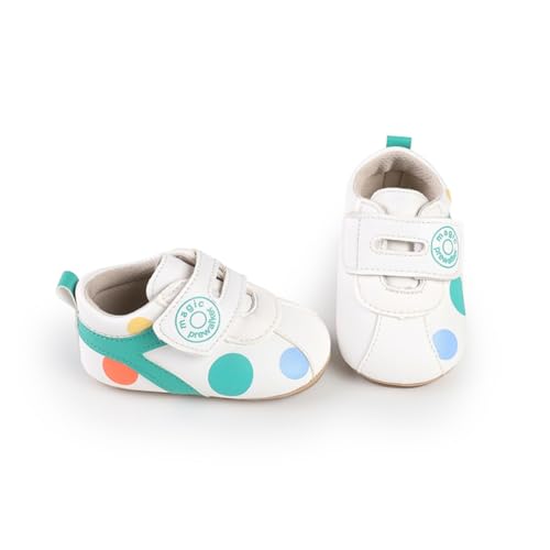 Image of Baby Boys Girls Sneakers Toddler Non-Slip Soft Rubber Sole First Walking Shoes Infant Newborn Crib Dress Shoes