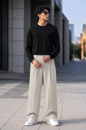 FTX Men Relaxed Fit Korean Trouser White Pack of 1 - Image 5