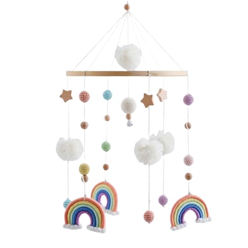 Shimmerz Mobiles Baby mit Regenbogen Sterne Hölz Hängende Mobile...