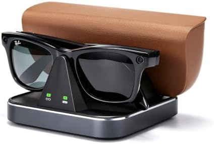 CoBak Magnetic 2-in-1 Charging Dock for Meta Ray-Ban Glasses (Gen 1 2)