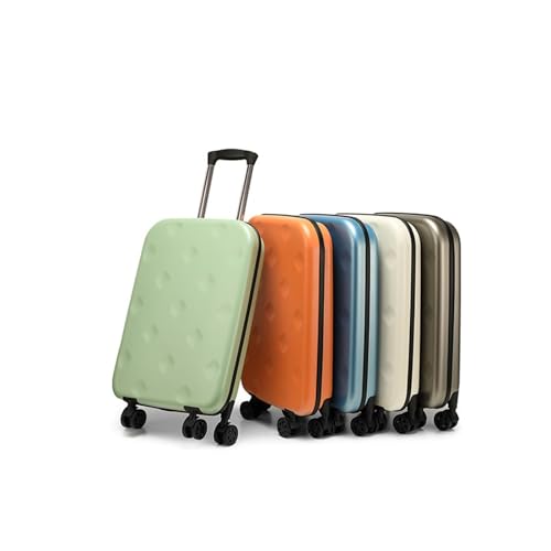 Foldable Travel Suitcase Lightweight Rolling Luggage 20/24/28 Inch Trolley Case Password Suitcase On Wheels Travel Bag(Orange,20Inches 500mm)2