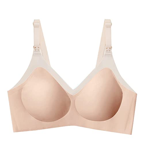 Soutien-gorge d'allaitement couleur chair taille 90 C confortable avec col en V