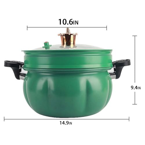 Olla a presión de hierro refinado 8 L color naranja miniatura 4