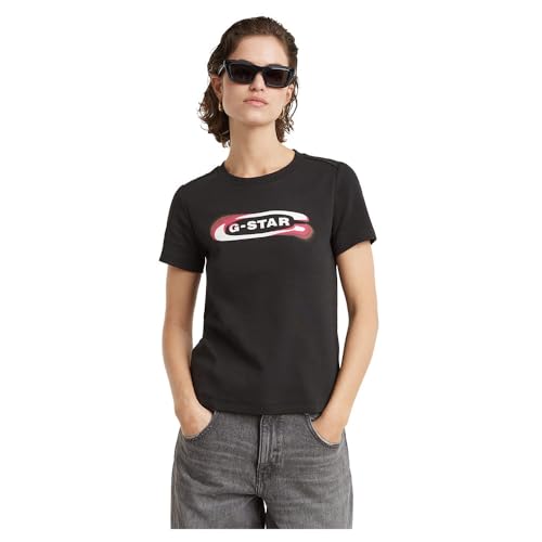 G-Star Femmes Old Skool Logo Top t-shirt streetwear col rond haut vintage en jersey