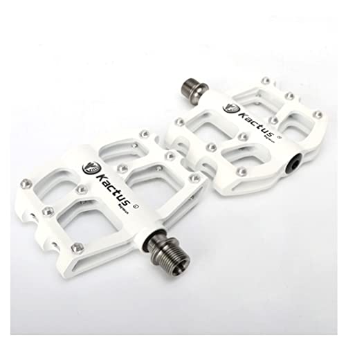 Lsrryd Mtb Pedals 9/16" Magnesium Alloy Pedals Lightweight Bicycle Platform Pedals 3 Bearing Non-Slip Waterproof Dustproof For Mountain Bike Road Bmx (Color : White) #TOP23