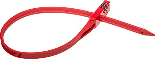 BELL 7120736 QuickZip Zip-Tie Multi-Purpose Combo Lock 2 Pack Bike, Red/Black, One Size