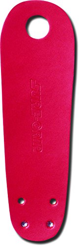 Sure-Grip Leather Toe Guards for Roller Skate - red