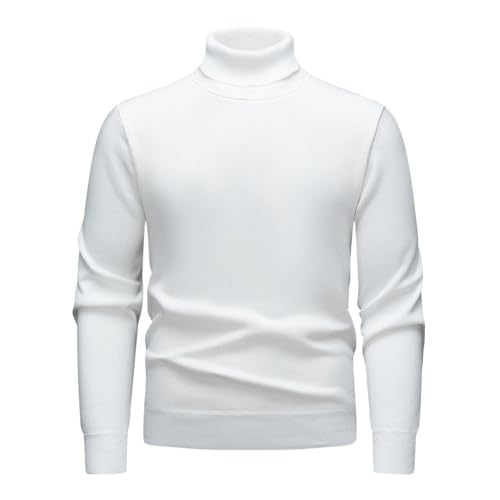 Men's Sweater High Neck Knit Pullover Loose Fit Base Layer Spring Top for Men3