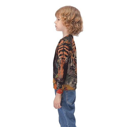 Tiger HuntingChildren's Casual Pullover Sweatshirt Loose Fit9-11Y3