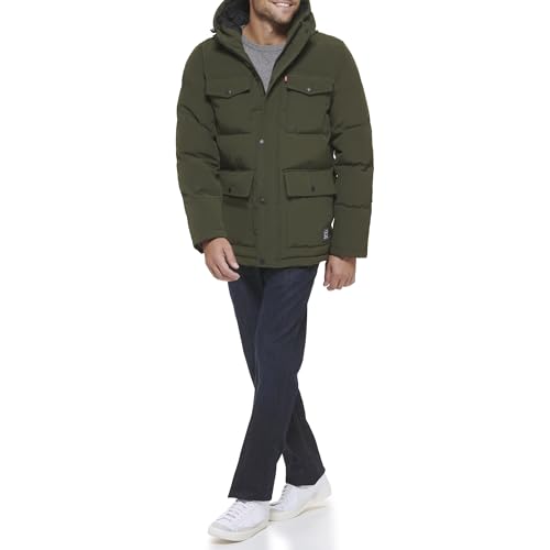 Image of Levi's Men's Arctic Cloth Quilted Performance Parka