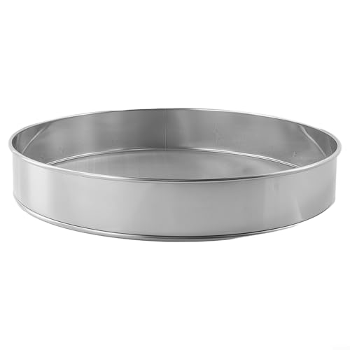 Setaccio in acciaio inox per farina da cucina, colino a maglia fine e setaccio per controllo zucchero e olio (30 cm)