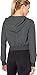 Soffe womens Squad Quarter Zip Hoodie Jacket, Gunmetal, Large US