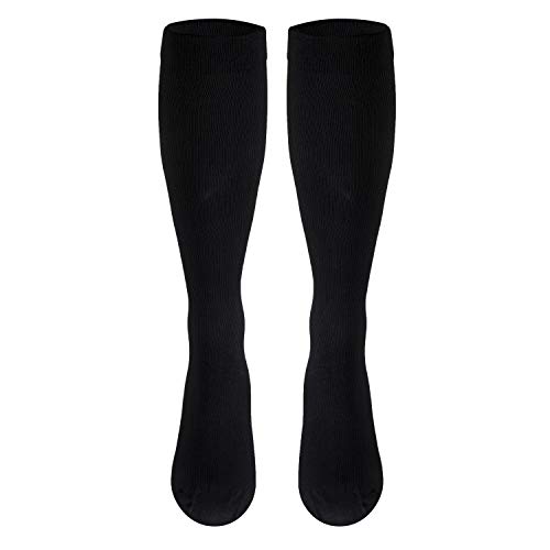 Image of Truform Medical Compression Socks, Knee High Length, Over the Calf Fit | Men's Dress Sock Style, Class II Medical Device, Highest mmHg Support without a Prescription