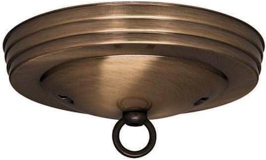 Nuvo Lighting 91894 - Smooth Canopy Kit Dark Antique Brass Finish (Smooth Canopy Canopy Only Dark Antique Brass Finish 5" Diameter 7/16" Cente)