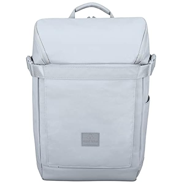 Mochila Mujer y Hombre Gris - Johnny Urban Luca Mochilas Hecho de Botellas de Plástico Reciclado - Bolso para Portátil 15.6 Pulgadas, Ocio, Viaje, Universidad, Yoga y Fitness - Exterior Impermeable