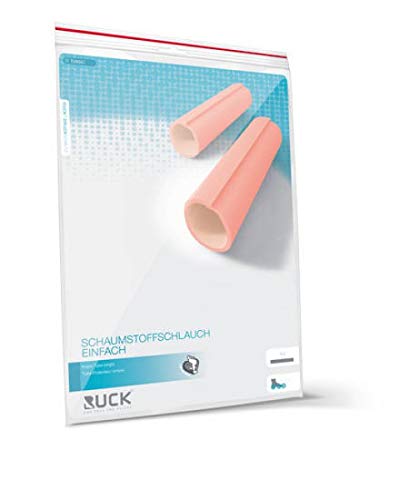 Ruck Schaumschlauch Ø 15 mm, 6 Stück, Weiß, Schaumstoff, Hardware-Rohr, Einzelstücke, 1 Stück
