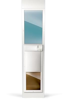 Power Pet Electronic Dog Door - High Tech Pet Electronic Pet Doors - Fully Automatic Sliding e-Glass Electronic Dog Doors - Pets up to 100 lbs - Large - Regular 75" - 80-1/4" Patio Doors - PX2-SRE