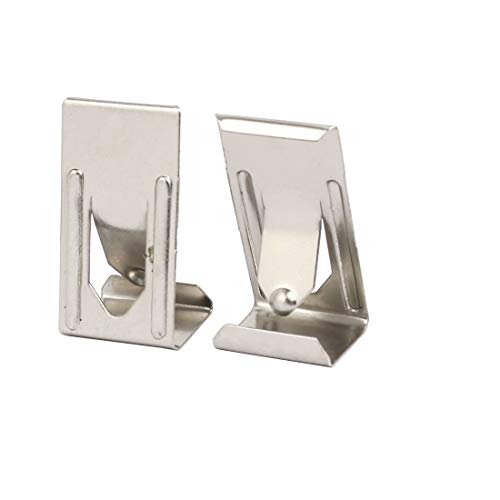 Image of uxcell 26mmx14mm Picture Photo Frame Metal Spring Turn Clip Hanger Siver Tone 200pcs