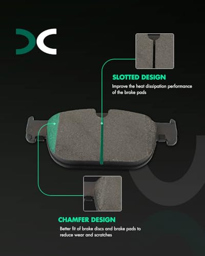 Image of SCITOO D1865-9094 Disc Brake Pads Sets Front Metal Brake Pads w /Hardware | For Volvo 2016-2025