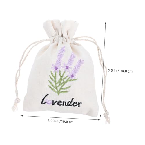 Bolsas de Lienzo con Cordón Lavanda 5 Unidades miniatura 2