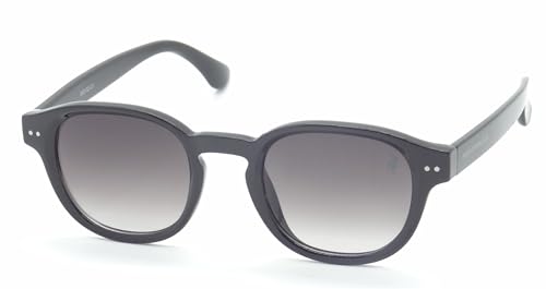 Óculos de Sol Polo London Club REDONDO, Unissex, Casual com Proteção UVA/UVB kit contém Case Couro ECO, VA5097 PRETO