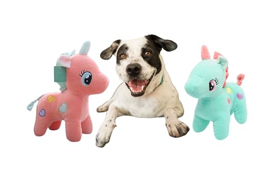 Pelucia pra Cachorro Unicórnio Urso de Pet Brinquedo de Cão Ursinho para Filhote Cão e Gato