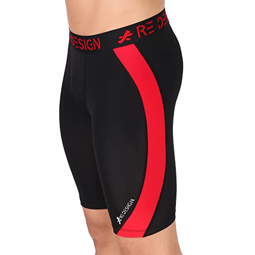 Image of ReDesign Apparels Nylon Compression Shorts Tights for Multi Sports (Color Options)