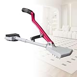 Teppich Verlegewerkzeug, Kniekicker Teppich mit Schnellverriegelung, langlebigen Stahlnadeln und Teleskopgriff, perfekt für Heimwerker und Profis