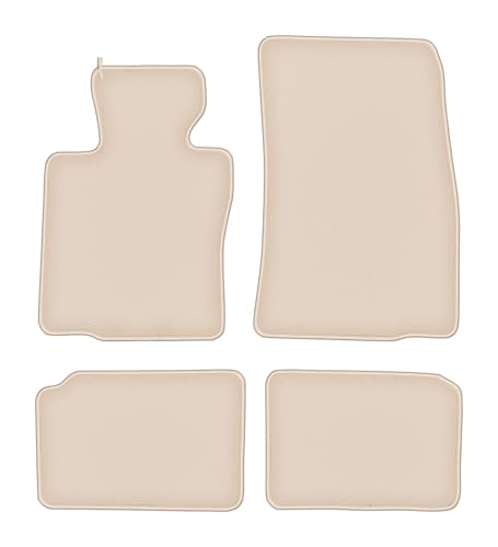 Tapis de sol pour Mini Paceman Fortuna haut de gamme en velours beige épais