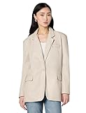 [BLANKNYC] womens Luxury Clothing Oversized Blazzer With Pockets, Comfortable & Stylish Coat, Bare Essential, Large