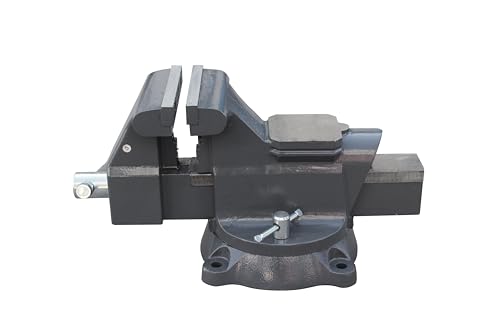 Kaka Industrial AVS-150 Bench Vise 6 Inch Jaw Width, 6 Inch Jaw Opening Homeowner's Vise, Swivel Base Heavy Duty, for Drilling, Pipe Cutting, Woodworking