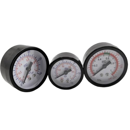Manomètre compresseur air Y40 1/8 boîtier fer robuste