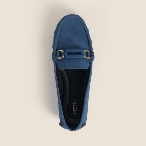 Image of Metro Women's Beige Slip On Closure Casual - Loafers with Flat Sole
