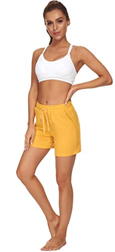Tandisk Women's 5" Casual Jersey Cotton Shorts Lounge Yoga Pajama Walking Shorts with Pockets Activewear4