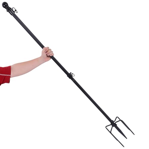 Mât de drapeau en acier inoxydable POPETPOP support robuste extérieur pour cour d'école - 5