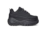 Ref: 37140 Bruna / Deportivo Piel Vegana / Plataforma 6 cm TPR / Cierre con cordones / Forro textil