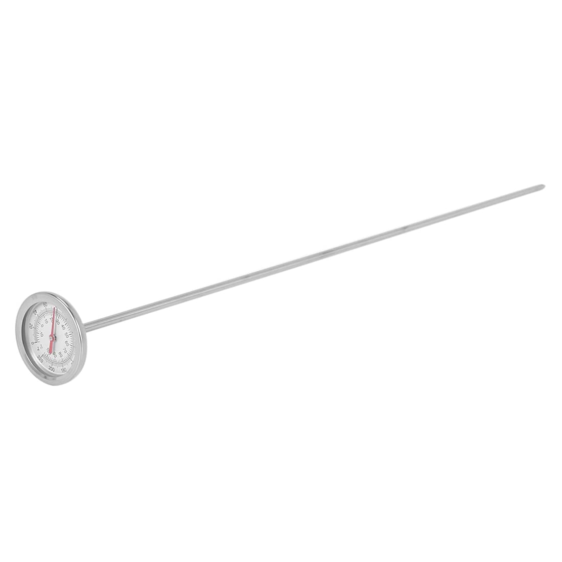 Terpovery Long Stem Compost Soil Thermometer - Fast Response Stainless Steel 20 Inch - Measuring Probe - Fahrenheit and Celsius