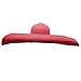 Lifup Straw Hat for Women, Oversized Beach Hat Large Wide Brim Visor Hats Roll Up Floppy Sun Hat for Summer Beach Cap UPF 50+ Red