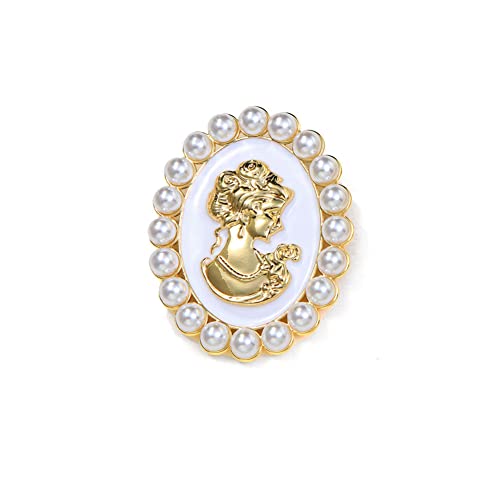 Victorian Lady Vintage Brooch for Women Lady Beauty Head Cameo Br...